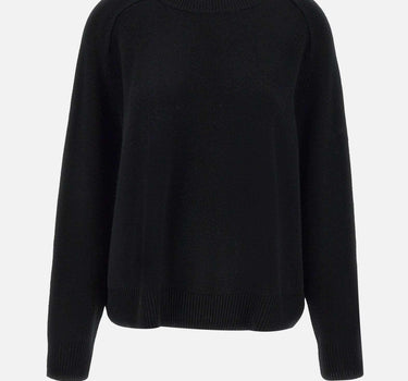 "Boyfriend crewnewck" 20055 BLACK SOFT GOAT 