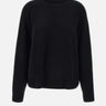 "Boyfriend crewnewck" 20055 BLACK SOFT GOAT 
