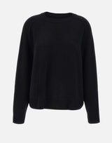 "Boyfriend crewnewck" 20055 BLACK SOFT GOAT 