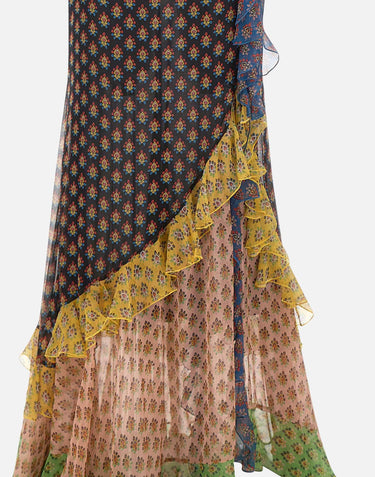 Gonna in seta con volant WRFA0198 99SA1Q5X0811 ETRO 