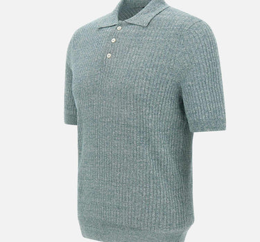 Polo in misto lino 57118 18641485 GRAN SASSO 