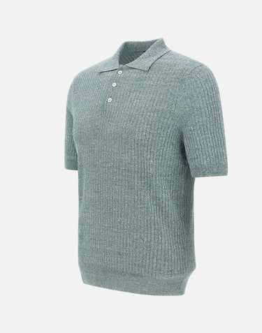 Polo in misto lino 57118 18641485 GRAN SASSO 