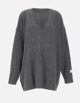 Maglia over con cuciture a contrasto S52HN0016 M13289859M MM6 MAISON MARGIELA 
