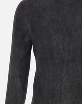 Giacca in pelle cerata GU26S9486BISSNOW NERO GIORGIO BRATO 