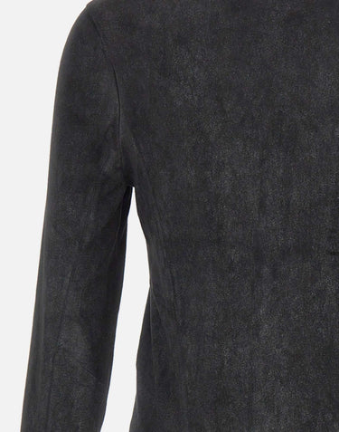 Giacca in pelle cerata GU26S9486BISSNOW NERO GIORGIO BRATO 