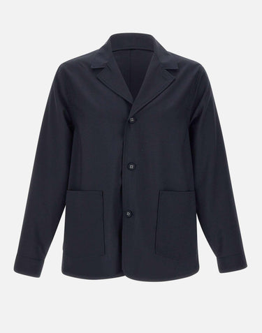Blazer "New sycamore" in fresco lana S25MOVS076 DARKNAVY OFFICINE GENERALE 