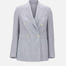 Blazer doppiopetto in misto lana e seta M85GIAJ03 TES0M046130 ELEVENTY 