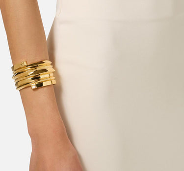 Bracciale rigido con dettagli logo BC02A61E2 U95 ELISABETTA FRANCHI 
