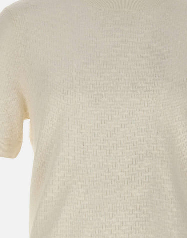 Maglia in misto lino e cotone 57169 18668001 GRAN SASSO 