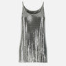 "Silver Mesh Tank Top" 25PITO054MH0004 P040 RABANNE 