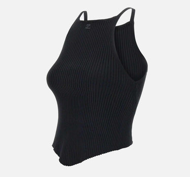 "Signature point rib knit" VESMTO042FI0001 BLACK COURREGES 
