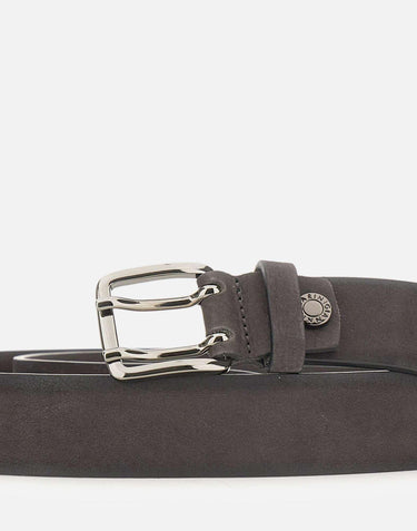 Cintura in nabuk a doppio ardiglione CNK00311 NBKMETEORITE GIANNI CHIARINI 