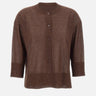 Maglia con bottoni e micro paillettes 390261 833 KANGRA 