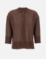 Maglia con bottoni e micro paillettes 390261 833 KANGRA 