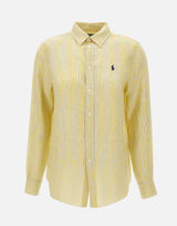 Camicia over in lino a righe 211A96158 002 POLO RALPH LAUREN 