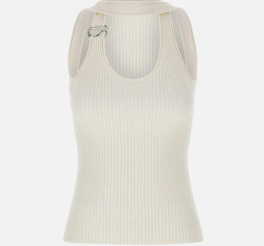 Top a maglia "C-Logo" COPML214Y3025 WHT COPERNI 