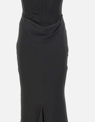 "Satin Corset Maxi Dress" 114330 100 ROTATE BIRGER CHRISTENSEN 