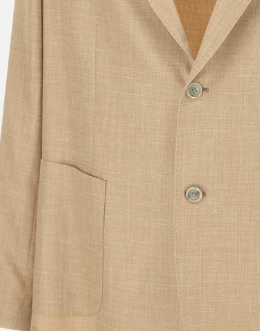 Blazer in lana, seta e lino 48009 0011 BARBA 