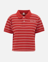 Polo a righe con logo TO085710326RE33 RUBY SPORTY & RICH 