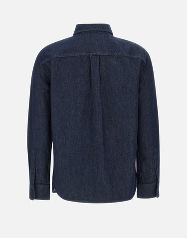 Camicia "Straight" in denim di cotone O1104508 G03 THEORY 