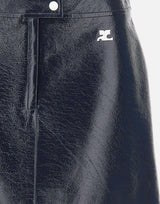 Mini gonna "Reedition Vinyl" PERCJU001VY0014 NAVY COURREGES 