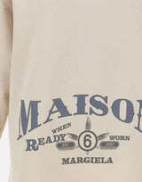 Felpa con stampa logo SH0GU0044 M25014103 MM6 MAISON MARGIELA 