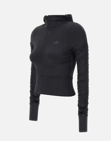 "Ruched Track Top" JW2807 BLACK ADIDAS 