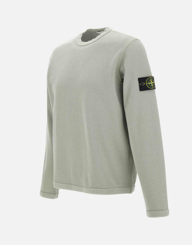 Felpa in cotone biologico a punto rete 6100011S0297 V0055 STONE ISLAND 