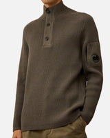 "Polo collar full rib sweater" 19CMKN016A 006608A921 C.P. COMPANY 