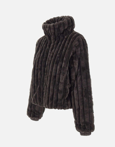 Giacca reversibile in pelliccia animal free D31352W VERY2140009 SAVE THE DUCK 