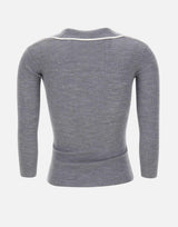 Polo in lana a costine MK17B66E2 G41 ELISABETTA FRANCHI 