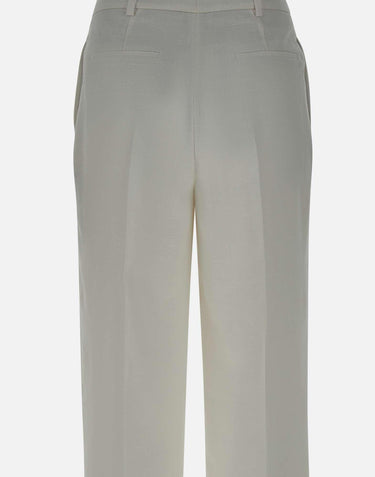 Pantaloni in lino, lana e seta K85PANH06 TES0K02401 ELEVENTY 