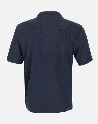 Polo in lino 60160 96803306 GRAN SASSO 