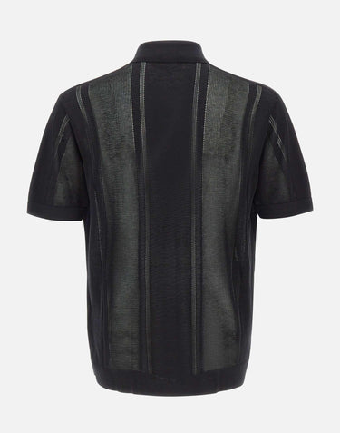 Camicia in maglia di misto seta A033F200 9000 PAOLO PECORA 