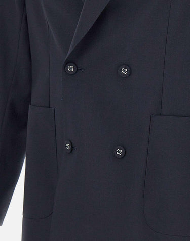 Blazer "Leon cotton Seersucker" S25MTLG403R DARKNAVY OFFICINE GENERALE 
