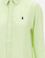 Camicia over in lino a righe 211A96158 001 POLO RALPH LAUREN 