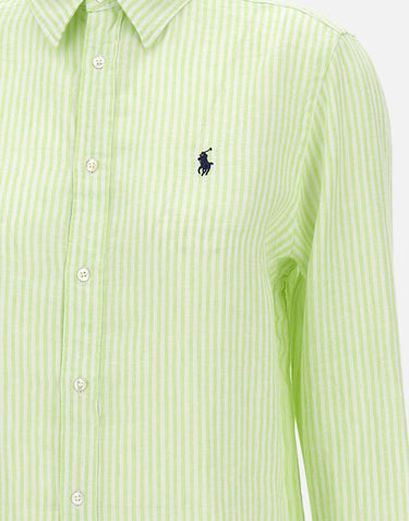 Camicia over in lino a righe 211A96158 001 POLO RALPH LAUREN 