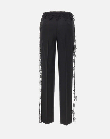 Pantaloni in twill di lana 2P196A N0990 BLUMARINE 