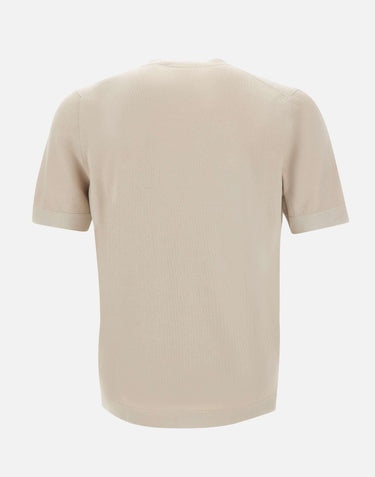 Maglia a maniche corte in cotone biologico 43168 21820011 GRAN SASSO 