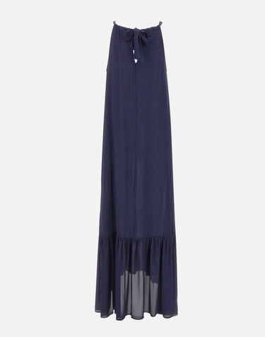 Abito lungo con balza SP1OR002 3003 KAOS 