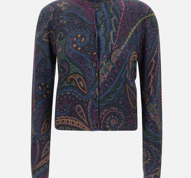 Cardigan in lana e cashmere WRKP0009 AV714X0887 ETRO 