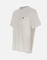 T-shirt in cotone con taschino TH2827 001 LACOSTE 