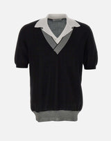 Polo con scollo a V 57145 20652099 GRAN SASSO 