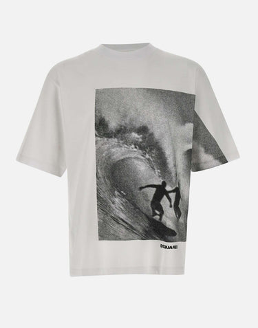 T-shirt "Loose fit tee" in cotone S74GD1409 D20033100 DSQUARED2 