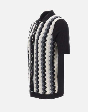 Camicia in maglia jacquard chevron 43194 20747099 GRAN SASSO 