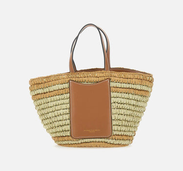 Borsa  "Mae" in rafia BS10730 CARAMELLO GIANNI CHIARINI 