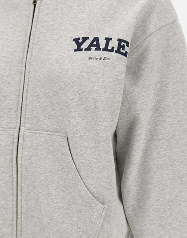 Felpa con zip "Yale" ST088611678GY03 HEATHGRAY SPORTY & RICH 