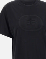 T-shirt in jersey di cotone MA60N51E2 110 ELISABETTA FRANCHI 