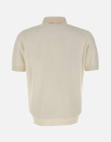 Polo in cotone a punto quadretto PL1MC CR14Q020 FILIPPO DE LAURENTIIS 