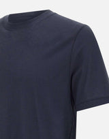 T-shirt in crepe di cotone DK87114 BLU DIKTAT 
